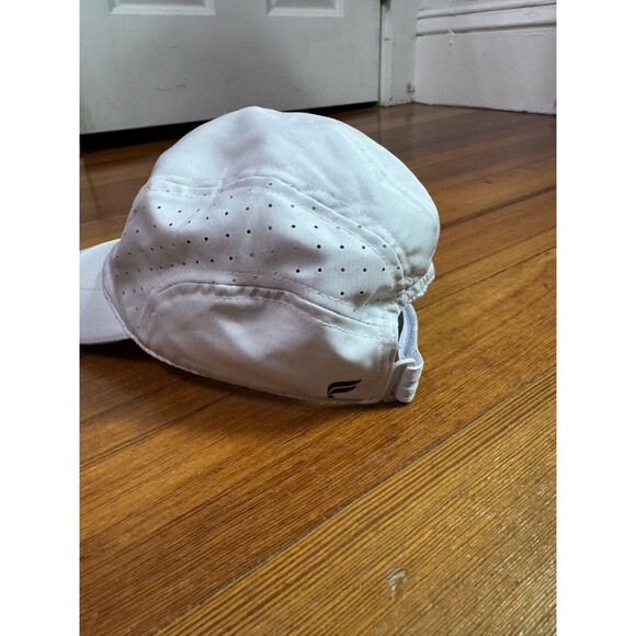 Fabletics Active Hat Strap Back Panel Soft Grey White Lightweight Athletic Cap - Picture 5 of 7